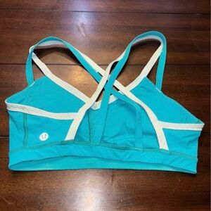 lululemon athletica Turquoise and White Sports Bra